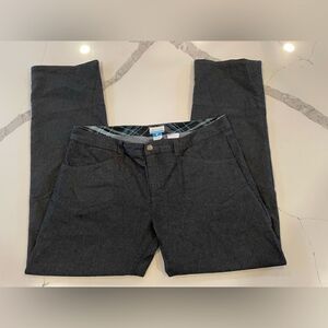 Columbia Luxi Lady Roll Up Denim Jeans Plaid Black Outdoor Hiking Pants Sz 16